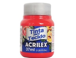 Tinta para tecido Fosca 37ml – Vermelho Natal – 984