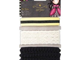 Sortido fita renda fita pompom 3x1m Santoro Gorjuss