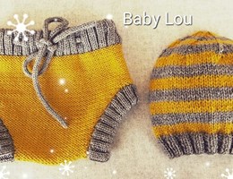 Conjunto tricot para bebé Recém nascido