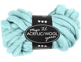 Fio Mega XL Acrylic/Wool – 300Grs – Azul água – Turquesa claro