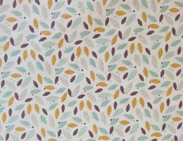 Folhas Pétalas - Ocre Menta Cinza