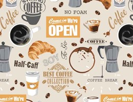 Café - fundo marfim