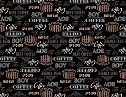 Café - fundo preto