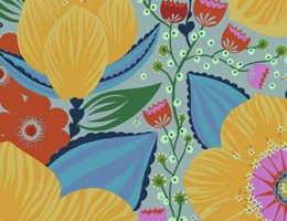 TE2223 - Flores grandes coloridas
