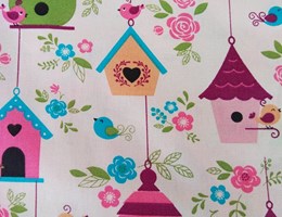 TE2242 - Casas de Passarinho Rosa T08001 da FABRICART