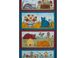 Gatos no jardim ( Painel ) 