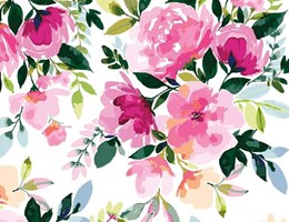 Floral Lucy June fundo branco
