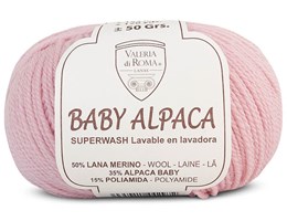 Lã Baby Alpaca da Valeria di Roma – 002 Rosa Antigo Claro