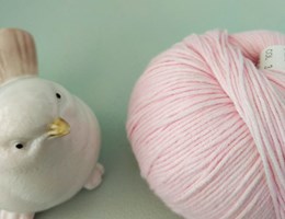 Fio Algodón Soft  - 302 – Rosa Bebé – 50Grs ( Só 1 unidade em stock )