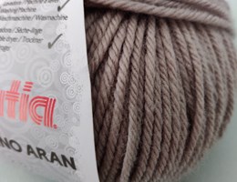 Fio Merino Aran – 9 – Castanho acinzentado – 100 Grs 