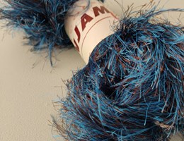 Fio meada Charme  - 1003 Mesclado Azul Castanho – 100Grs