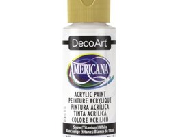 Tinta Acrílica Americana Decoart 59ml – DA01 – Snow (Titanium) White – Branco neve
