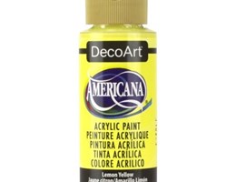 Tinta Acrílica Americana Decoart 59ml – DA011 – Lemon Yellow – Amarelo limão