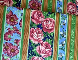 Abelhas Flores Rosas e Barras