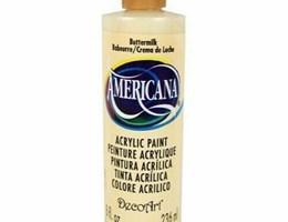 Tinta Acrílica Americana Decoart 236ml – DA164 – Light Buttermilk - Manteiga claro – Pérola