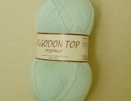 Fio Algodon Top Orgánico – 060 – Menta muito suave 100Grs
