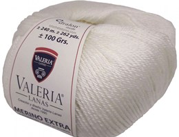 Fio Merino Extra – 000 – Branco 100Grs