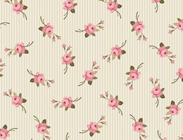 Botão Listrado creme