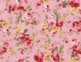 Grand floral rosa