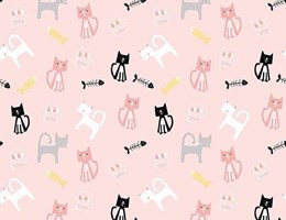 Amor de gatos rosa