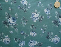 Rosas Azuis sobre verde vintage