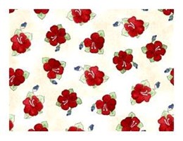 Flores vermelhas – Marfim
