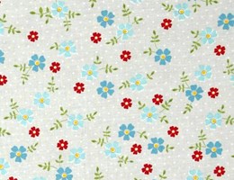 Flores delicadas sobre cinza suave