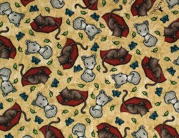 Gato e Raposa Gorjuss – Bege