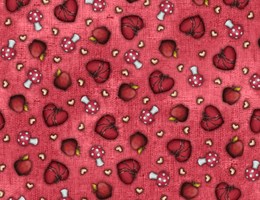 Coração Cogumelo Maça Gorjuss – Vermelho